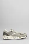 PREMIATA MASE SNEAKERS IN TAUPE SUEDE AND FABRIC