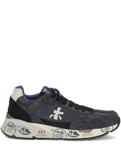 Premiata Mase Suede And Mesh Sneakers
