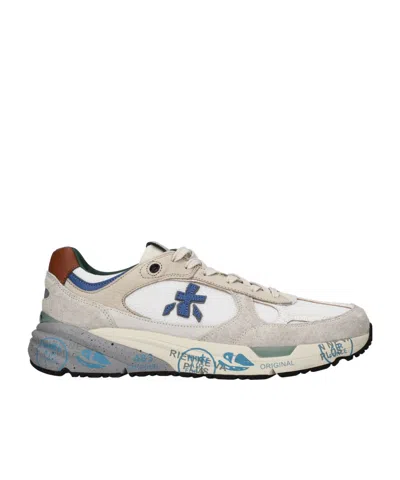 Premiata Beige Mase25 Ivory Inserts Sneakers In Multi