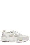 Premiata Bianco Sneakers With Textured Blend