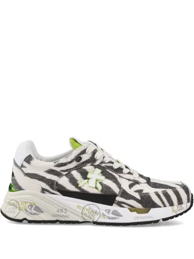 Premiata Mased Trainers In Black