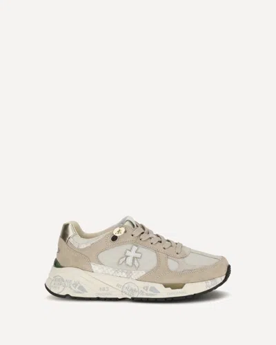 Premiata Modern Beige Sneakers With Distinctive 90s Inspiration In Neutral