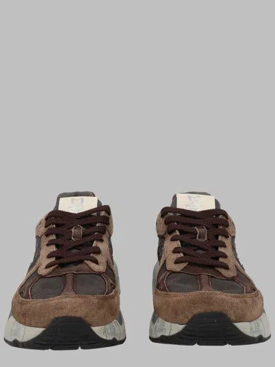 Premiata Men's Designer Sneakers In Brown