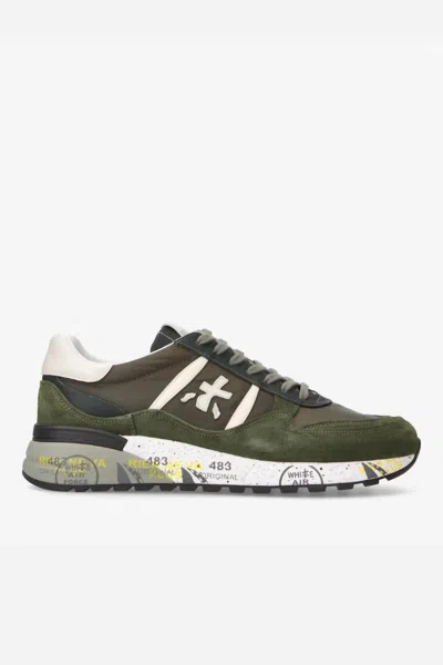 Premiata Men's Landeck Sneakers In Green