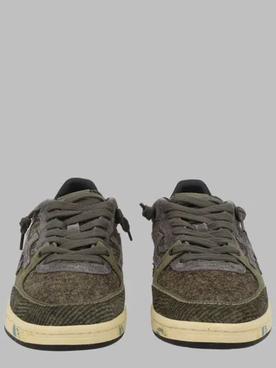 Premiata Men's Leather Sneakers In Multi
