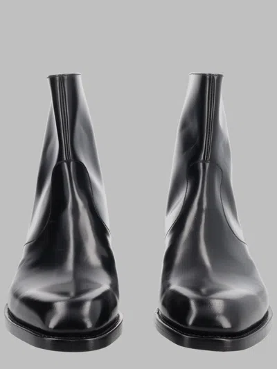 Premiata Leather Boots In Black