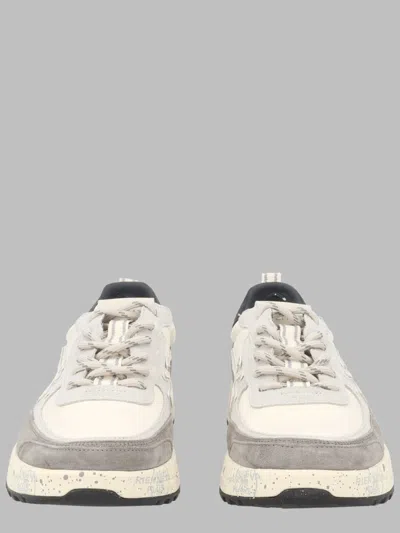 Premiata Men's Premium Leather Sneakers In Yellow
