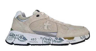 Pre-owned Premiata Men's Sneaker Shoes In Vintage Fabric And Suede Mase_6628 Rope