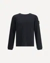 Premiata Crewneck Sweater With Long Sleeves And Ribbed Cuffs In Black