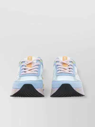 Premiata Mesh And Leather Sneakers