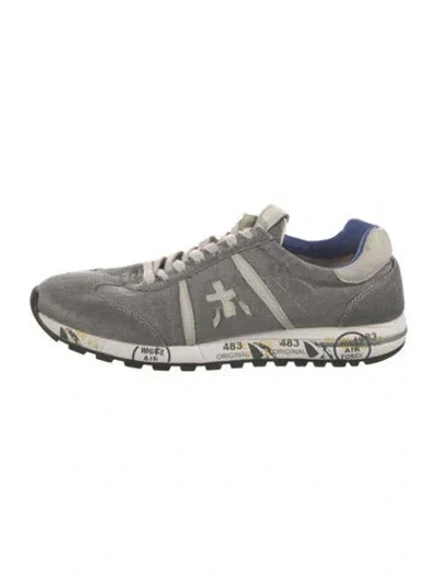 Pre-owned Premiata Mesh Graphic Print Athletic Sneakers In Neutrals