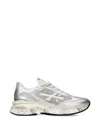 Premiata Silver Moerund 8084 Side-logo Polyester Sneakers In Silver