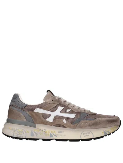 Premiata Sneakers Mick8118 Beige In Brown