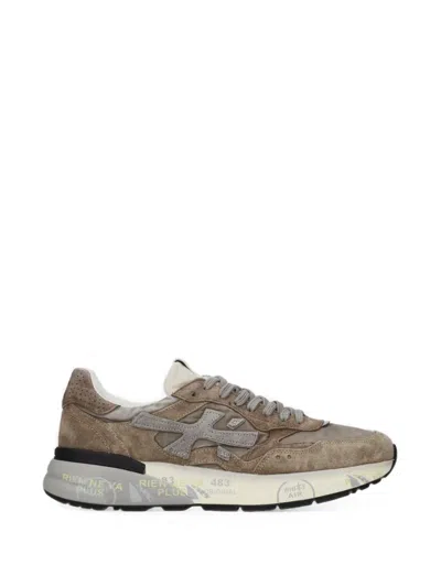 Premiata Mick 0.1 Suede-panel Low-top Sneakers In Multi