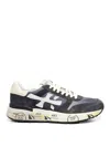 Premiata Low Top Mick Sneakers With Contrasting Sole In Blue
