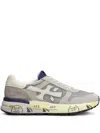 Premiata Mick Sneakers In Grey Suede And Fabric In Gray