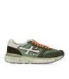 Premiata Mick 7244 Suede And Nylon Sneaker