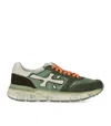 Premiata Mick 7244 Suede And Nylon Sneaker