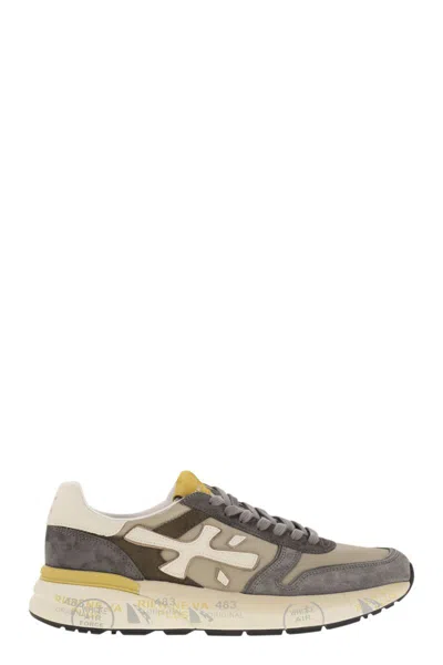 Premiata Dsquared2 Multicolor Leather And Suede Dash Sneakers