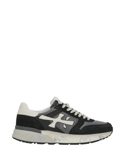 PREMIATA MICK 8085 LOGO-APPLIQUÉ PANELED SNEAKERS
