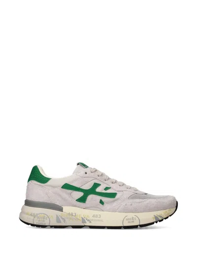 Premiata Mick Panelled Sneakers In White