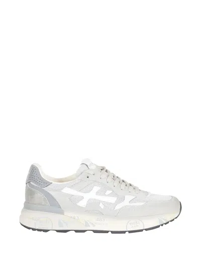 Premiata Mick Perforated Logo Sneakers In Multi