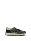 Premiata Mick Suede Leather Panel Sneakers In Multi
