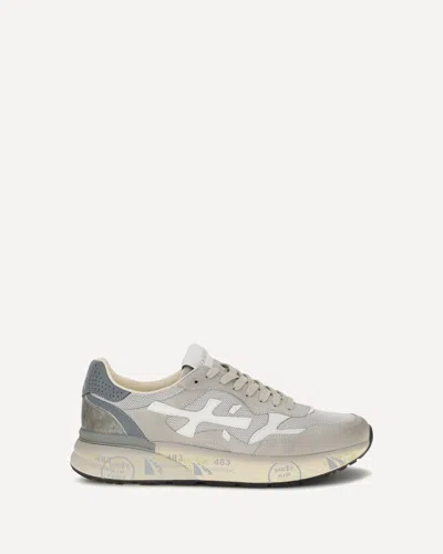 Premiata Gray Polyester Low Top Sneakers