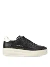 Premiata Micol 7014 Platform Sneakers In Leather In Black