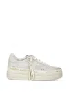 Premiata Micol Croc-effect Platform Sneakers In Multi