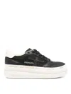 Premiata Micol 7014 Platform Sneakers In Leather In Black