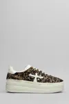 Premiata Micol Sneakers In Animalier Pony Skin In Multi