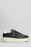 Premiata Stylish Low Top Sneakers With Platform Sole In Black