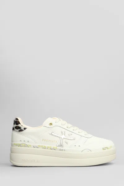 Premiata Micol Sneakers In White Leather