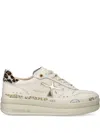 Premiata Zapatillas - Blanco In White Cream Leopard Print