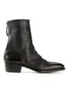 Premiata Mid-heel Zipped Ankle Boots In Black