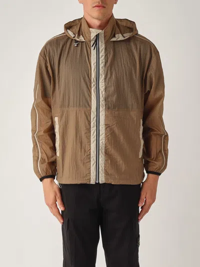 Premiata Mirror Var 72 In Ripstop Naturale Jacket In Brown