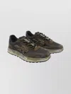 Premiata Modern Low Top Sneakers With Mesh Panels In Brown