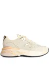 Premiata Moe Run Suede Lace-up Sneakers In Neutral