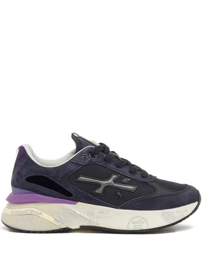 Premiata Moed 7794 Leather Sneakers In Blue