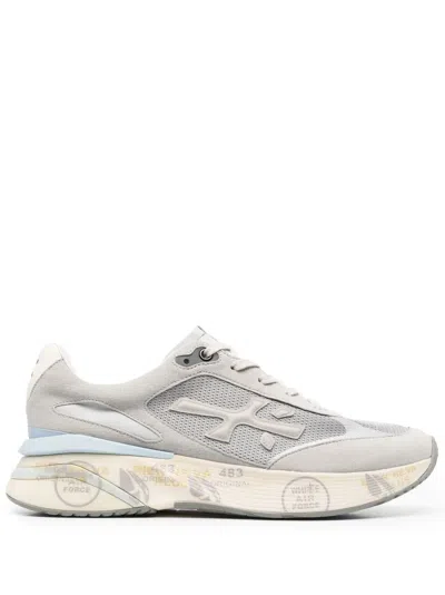 Premiata Moerun Low-top Sneakers In Grigio
