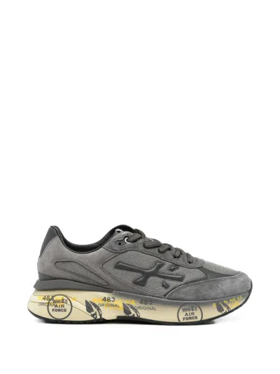 Premiata Moerun Panelled Sneakers In Gray