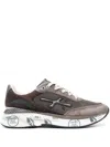 Premiata Moerun Sneakers In Brown Suede And Technical Fabric In Brown
