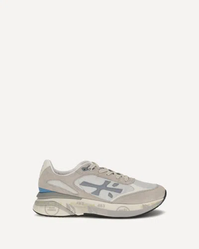Premiata Gray Calf Leather Bos Taurus Sneakers