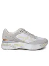 Premiata Moerun Panelled Sneakers In Beige