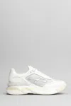 PREMIATA MOERUN trainers IN WHITE LEATHER AND FABRIC