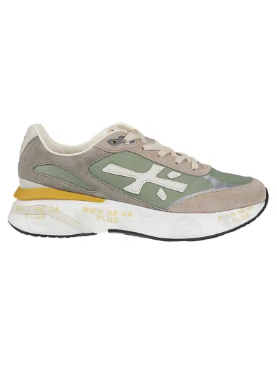 Premiata Moerun Low-top Sneakers In Green