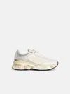 Premiata 'moerund 7798' White Leather Blend Sneakers In White