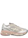 Premiata Chunky Multicolour Sneakers With Metallic And Leather Panels In Multi