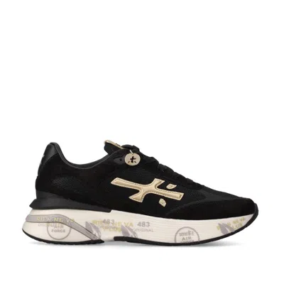 Premiata Moerund Sneakers In Suede In Black